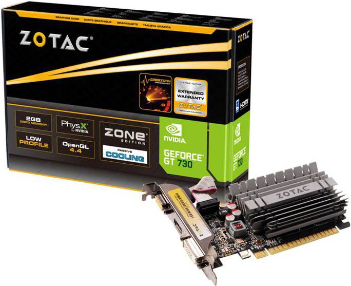 Zotac GeForce GT 730 Zone 2GB DDR3 (ZT-71113-20L)