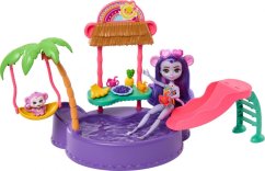 Mattel Sada Enchantimals Tropikalny Bazén + Bábika Małpka