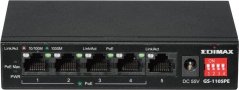 EdiMax Switch niezarządzalny GS-1105PE 4x GbE PoE + 1x GbE Port
