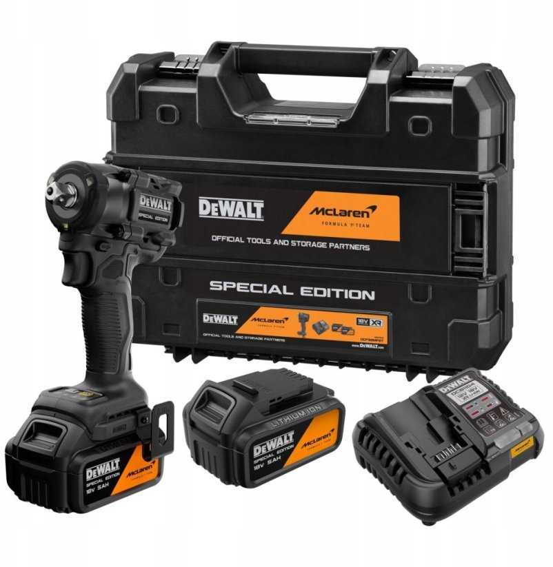 Dewalt DEWALT KLUCZ UDAROWY 1/2" 18V DCF92MP2T 406Nm 2x5,0Ah MCLAREN