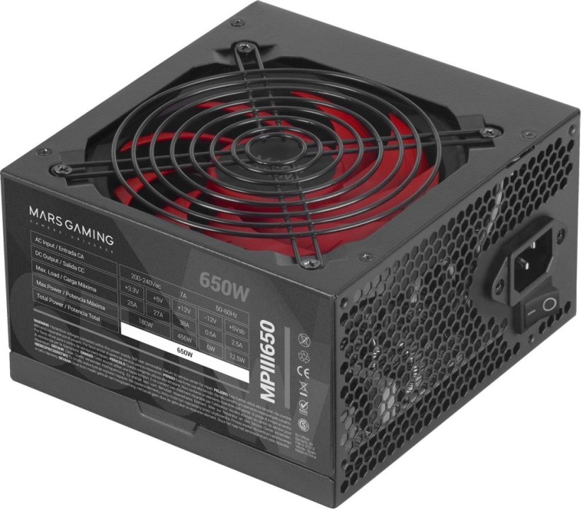 Mars Gaming Mars Gaming MPIII650 Power Supply  ATX 650W