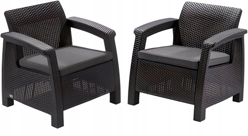Keter Garden chairs Corfu Duo Set peleki 8711245158778