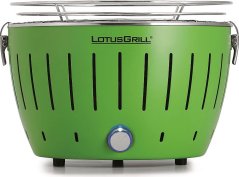 LotusGrill Grill turystyczny na drevené uhlie Mini 26 cm x 26 cm Zelený