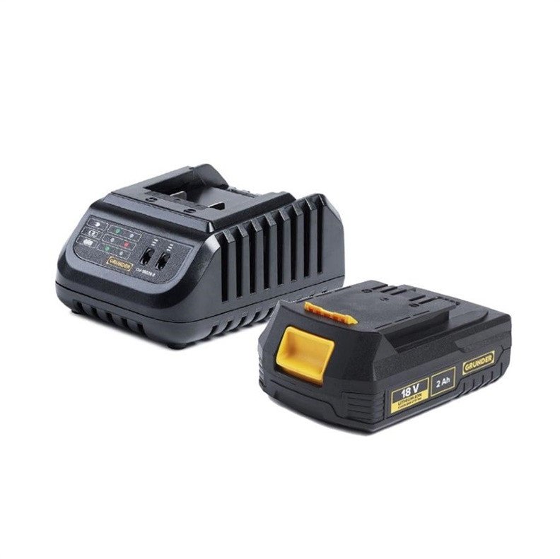 Grunder CHARGER WITH BATTERY 2AH. 2.4A 18V
