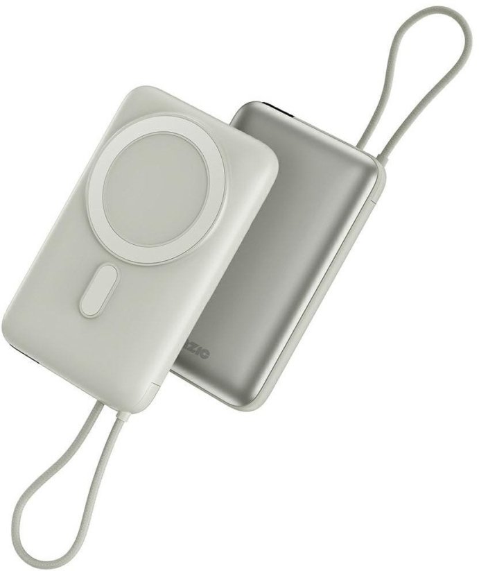 Energea PowerBank Bazic Fusion Mag 10000mAh      MagSafe kabel USB-C Sivý