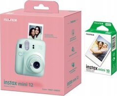 Fujifilm | Instax Mini 12 Camera + Instax Mini Glossy (10pl) | Mint Green | 800