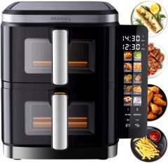 Webber FRYTKOWNICA PODWÓJNA PIONOWA BEZTŁUSZCZOWA AIR FRYER 2800W 11L XXL WEBBER