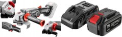 Graphite Szlifierka kątowa akumulatorowa Energy+ 125mm 58GE130 + akumulator 4 Ah z ładowarką 58GE132
