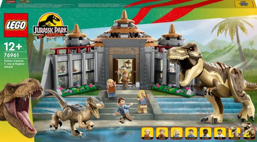 LEGO Jurský svet - Návštevnícke centrum: Útok T. rexa a dravca (76961)