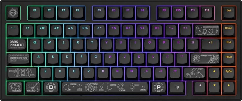 Dark Project ALU81A Terra Nova G3Ms Moonstone (DPKB_NOVA_81_ANSI_BLACK)