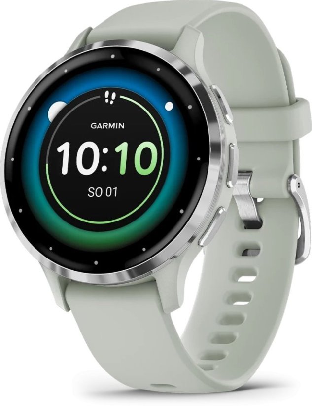 Garmin Venu 3S, strieborná/šedá