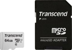 Transcend 300S MicroSDXC 64 GB Class 10 UHS-I/U1  (TS64GUSD300S-A)
