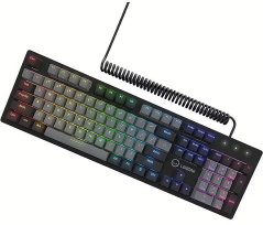 Lorgar LORGAR Azar 514  Wired mechanical gaming keyboard  RGB backlight  1680000 colour variations  18 modes  keys number: 104  50M clicks  linear