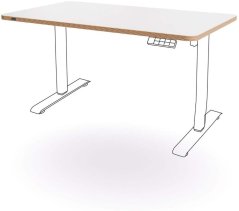 Leitz Brokov do biurka siedząco-stojącego 140x80cm Ergo Biely (67740001)