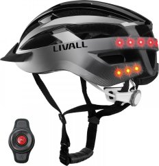 Livall Smart prilba MTB MT1 Neo Intercom/LED/SOS/BT r. 58-62cm Sivý