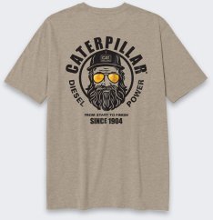 CAT Tričko Caterpillar Diesel Power GREY