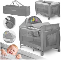 Ricokids Postieľka Turistické 125x65x78cm RK-242 sivé