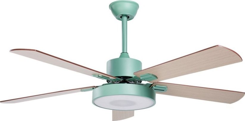 Beliani ventilátor sufitowy Zelený z svetlým drewnem HOBBLE Lumarko!