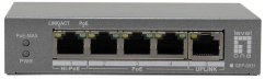 LevelOne PoE+Switch 3xGE PoE/1xHi-PoE 60W unmanaged plastikowy (GEP-0531)