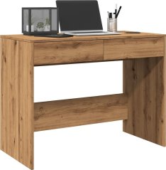 vidaXL Biurko, dub artisan, 101x50x76,5 cm, materiał drevopochodny