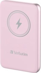 Verbatim Powerbank Verbatim Charge 'n' Go Magnetic Wireless 10000mAh USB-C PD 3.0 Pink