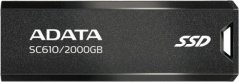 ADATA Dysk SSD vonkajší SC610 2000 GB USB3.2A Gen2 Čierny