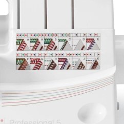 Singer SMO 14T968 Professional Overlocker/ 1,300 Stitches-Per-Minute/ Fully Automatic Self-Adjusting Tension System/ White - SMO 14T968