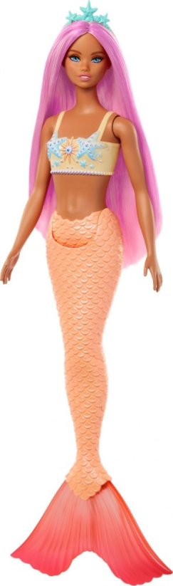 Mattel Syrenka Bábika Oranžový ogon HRR05