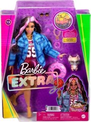 Mattel Extra Moda - Sportowa sukienka/čierno-Ružová vlasy (GRN27/HDJ46)