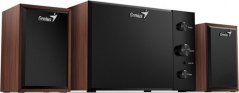 Genius Genius Reproduktori SW-2.1 350, 2.1, 15W, Hnedýowo-Čierny, kontroler, kontrola tonów niskich i wysokich, 3,5 mm jack, 40Hz~20kHz