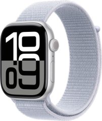 Apple Watch 10 GPS + Cellular 42mm Silver Alu Sport Loop Modrý  (MWX53ET/A)