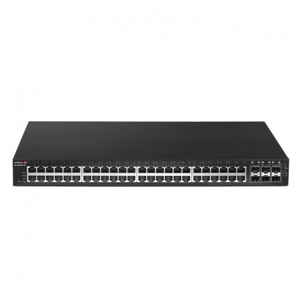 EdiMax Switch zarządzalny EDIMAX GS-5654PLX V2 - 48x 100|1000Mbps RJ45, 6x 10GbE SFP+, PoE+ 400W Long range