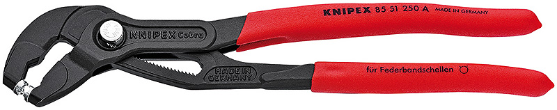 Knipex Kliešte nastavovacie  do opasek z taśmy sprężynowej 250mm (8551250A)