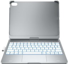 NoName Etui Typecase Flexbook Touch z klawiaturą do iPad 11" (A16) 2025 / iPad 10.9" 2022 strieborný