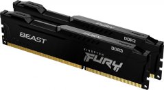 Kingston Fury Beast, DDR3, 16 GB, 1600MHz, CL10 (KF316C10BBK2/16)