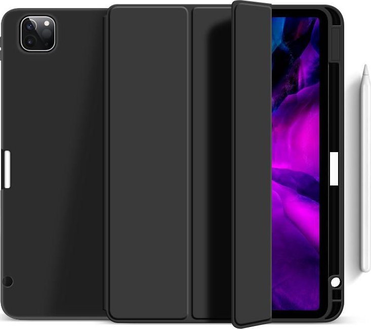 eStuff ES68201310-BULK etui na tablet 33 cm (13") Folio Čierny, Przezroczysty