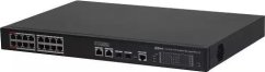Dahua Technology PoE šakotuvas 1000Mbps 16portų PoE +2G uplink + 2SFP, Hi-PoE