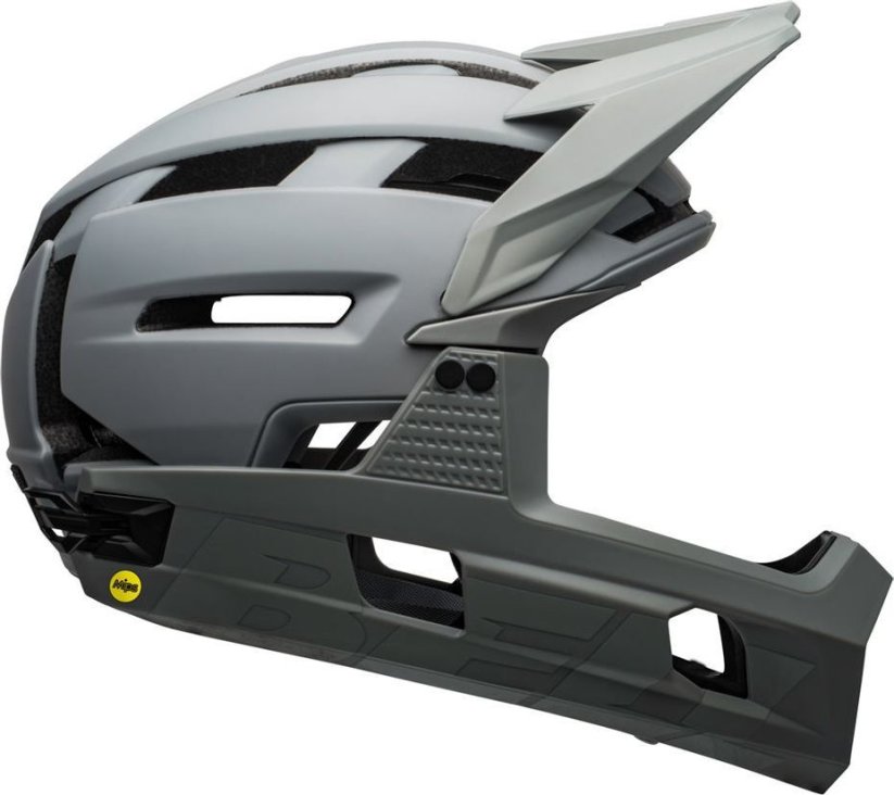 Bell Prilba na celú tvár Super Air R Mips Spherical matte gloss grays camo r. M (55–59 cm)