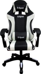 R-Sport Fotel Gamingowy K3 R-Sport BIAŁO-Čierny Pre gracza+masażer