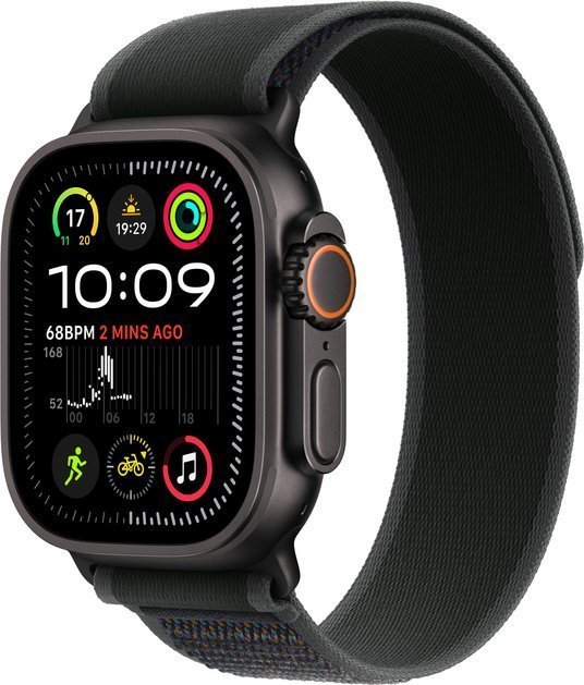 Apple Watch Ultra 2 GPS + Cellular 49mm Black Titanium Case Trail Loop S/M Čierny (MX4U3)
