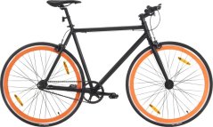 vidaXL Bicykel single speed, Čierno-oranžový, 700c, 59 cm Lumarko!