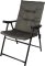 Saska Garden kreslo OGRODOWE SKŁADANE 59X66X45/90CM Z PODUSZKĄ sivé