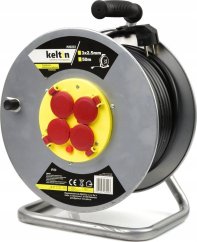 KELTIN predlžovací kábel elektrickýbębnowy metalowy 3x2,5mm 50m (2)