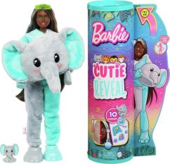 Mattel Cutie Reveal Słonik Bábika Seria Dżungla HPK98