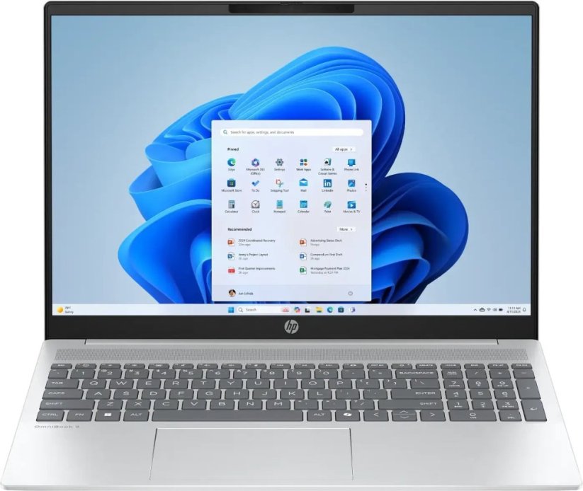 HP OmniBook 5 NotebookAI 16-af1216nw - Ultra 7 255U | 16"-2K-OLED | 16GB | 512GB | Win11Home | Silver
