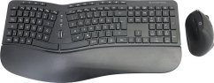 Conceptronic CONCEPTRONIC Wireless Keyboard+Mouse,ergo,Layout deutsch  sw