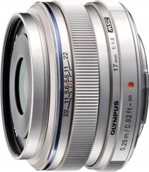 Olympus M.Zuiko Digital 17mm f/1.8, silver
