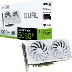 Asus Dual GeForce RTX 5060 Ti White OC 8GB GDDR7 DLSS4 (DUAL-RTX5060TI-O8G-WHITE)