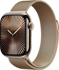 Apple Watch 10 GPS + Cellular 42mm Gold Titanium Milanese Loop Zrokový  (MX083QF/A)
