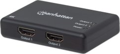 Manhattan 4K 2-Port HDMI-Splitter 4K@30Hz Netzteil schwarz